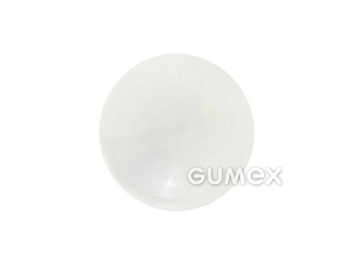 Silikónová čistiaca gula pre preosievacie zariadenie, priemer 25mm, FDA, 40°ShA, VMQ, -50°C/+200°C, transparentná biela